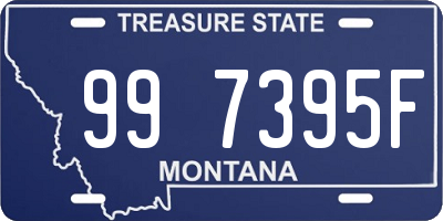 MT license plate 997395F