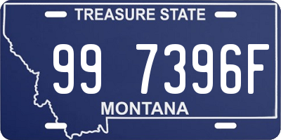 MT license plate 997396F