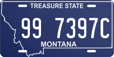 MT license plate 997397C