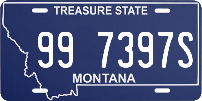 MT license plate 997397S