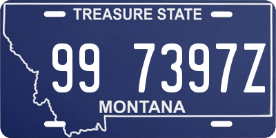 MT license plate 997397Z