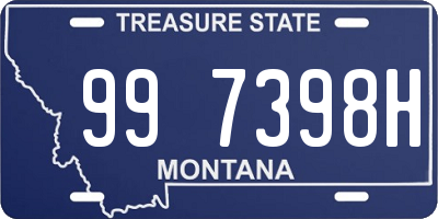 MT license plate 997398H