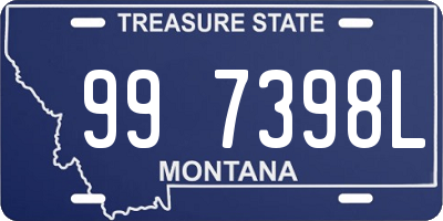 MT license plate 997398L