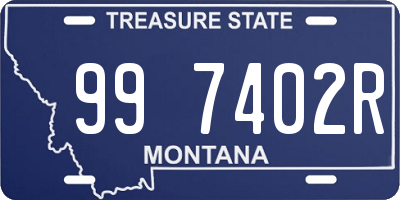 MT license plate 997402R