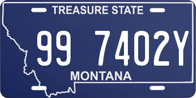 MT license plate 997402Y