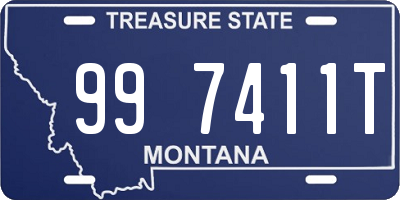 MT license plate 997411T