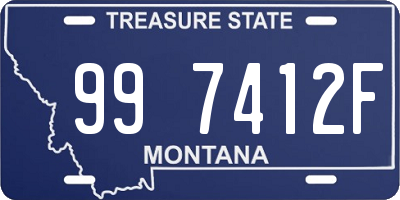 MT license plate 997412F