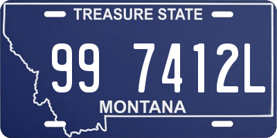 MT license plate 997412L