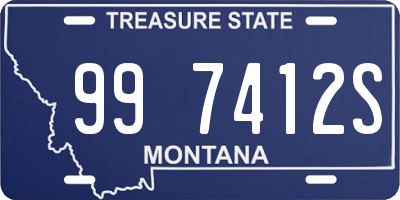 MT license plate 997412S