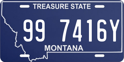 MT license plate 997416Y