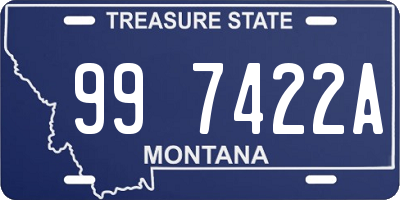 MT license plate 997422A