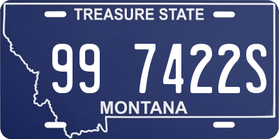 MT license plate 997422S