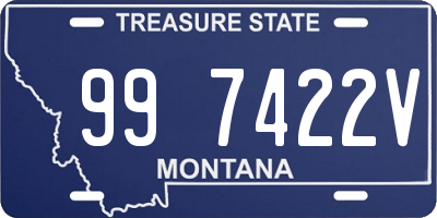 MT license plate 997422V