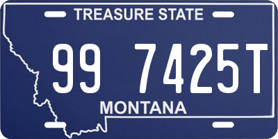 MT license plate 997425T