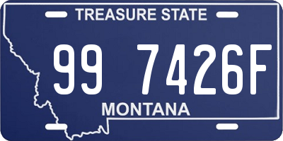 MT license plate 997426F