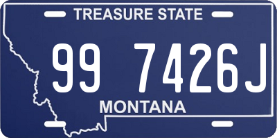 MT license plate 997426J