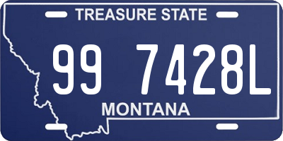 MT license plate 997428L