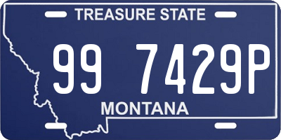 MT license plate 997429P