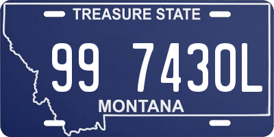 MT license plate 997430L