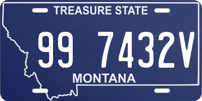 MT license plate 997432V