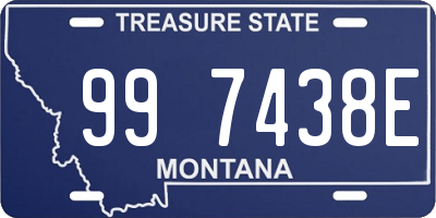 MT license plate 997438E