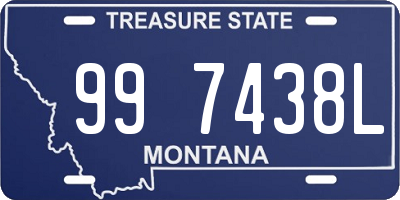 MT license plate 997438L