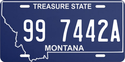 MT license plate 997442A