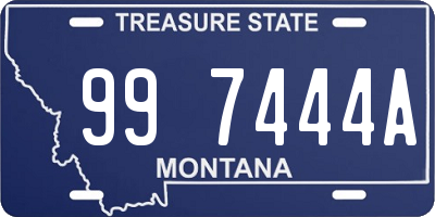 MT license plate 997444A