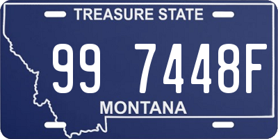 MT license plate 997448F