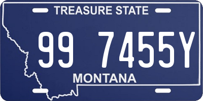 MT license plate 997455Y