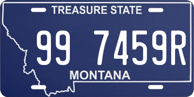 MT license plate 997459R