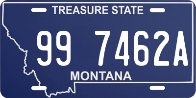 MT license plate 997462A