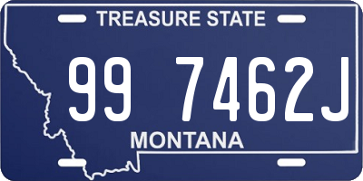 MT license plate 997462J