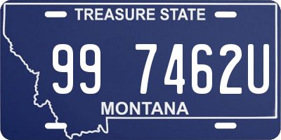 MT license plate 997462U