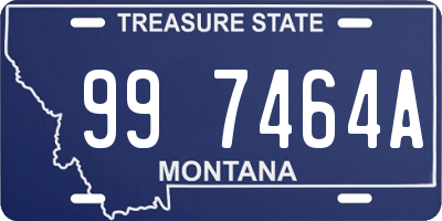 MT license plate 997464A