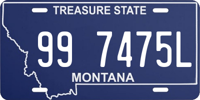 MT license plate 997475L