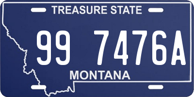 MT license plate 997476A