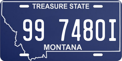 MT license plate 997480I