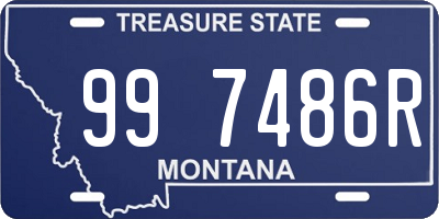 MT license plate 997486R