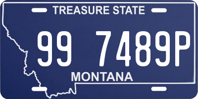 MT license plate 997489P