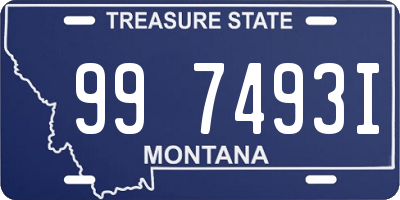 MT license plate 997493I