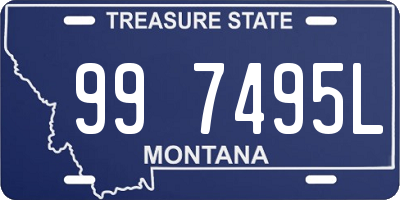 MT license plate 997495L