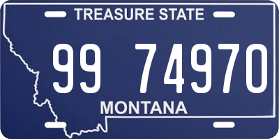 MT license plate 997497O