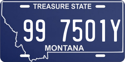 MT license plate 997501Y