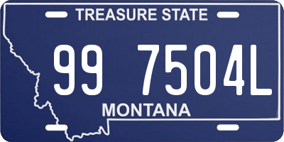 MT license plate 997504L