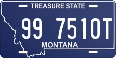 MT license plate 997510T