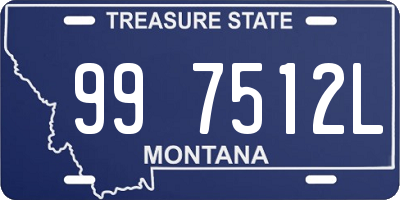 MT license plate 997512L