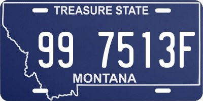 MT license plate 997513F