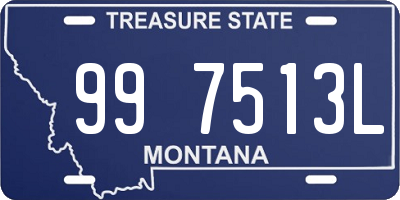 MT license plate 997513L