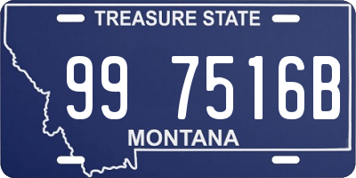 MT license plate 997516B